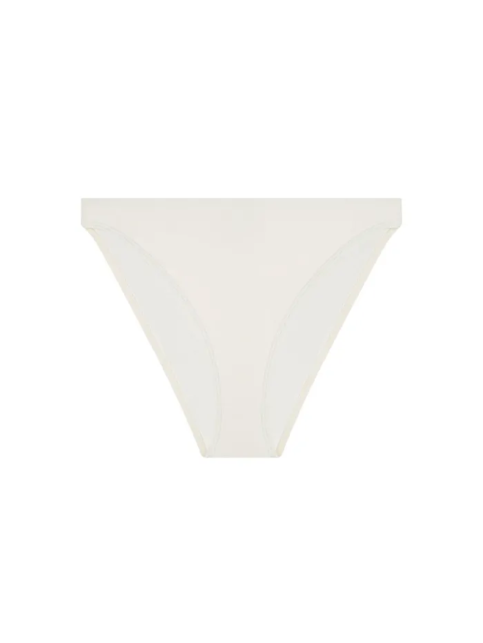 Women Peony Swim 8211 Hi Line Pant In White The UNDONE Swimwear
