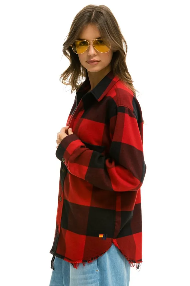 Women PLAID FLANNEL WESTERN SHIRT 8211 BUFFALO PLAID Aviator Nation UnisexTees Women PLAID FLANNEL WESTERN SHIRT 8211 BUFFALO PLAID Aviator Nation UnisexTees
