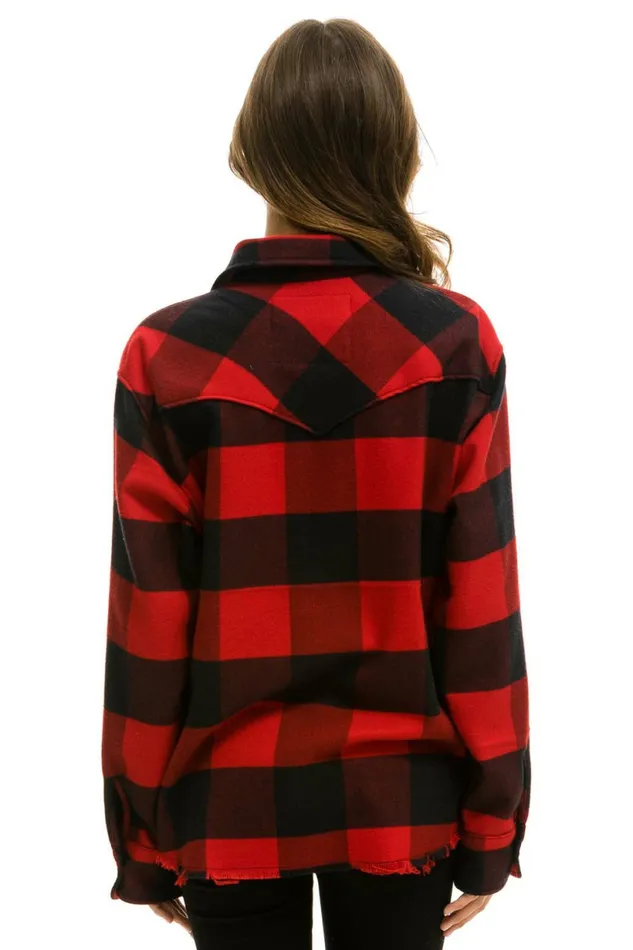 Women PLAID FLANNEL WESTERN SHIRT 8211 BUFFALO PLAID Aviator Nation UnisexTees Women PLAID FLANNEL WESTERN SHIRT 8211 BUFFALO PLAID Aviator Nation UnisexTees