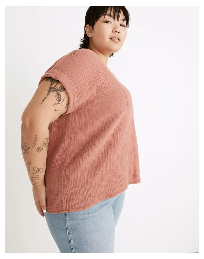 Women Plus Lightspun Westing Shirt Vintage Quartz Madewell Tops and Shirts Women Plus Lightspun Westing Shirt Vintage Quartz Madewell Tops and Shirts