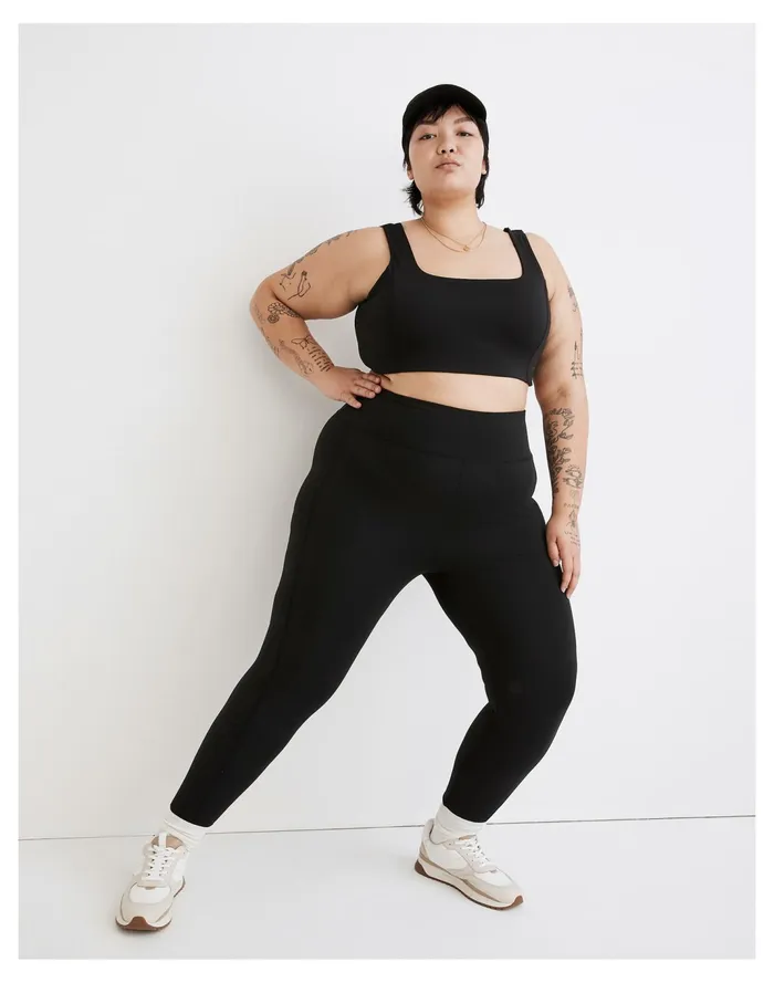 Women Plus MWL Flex High Rise 25034 Leggings True Black Madewell Activewear