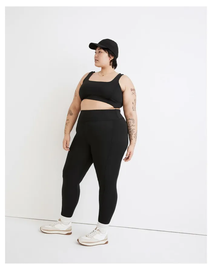 Women Plus MWL Flex High Rise 25034 Leggings True Black Madewell Activewear Women Plus MWL Flex High Rise 25034 Leggings True Black Madewell Activewear