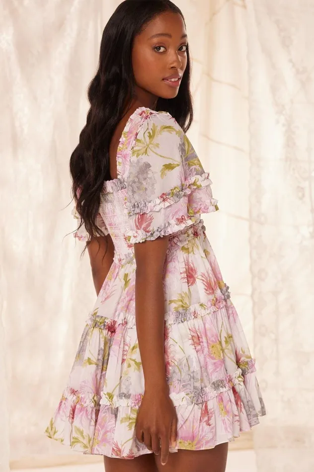 Women Printed Dresses Needle and Thread Hummingbird Chiffon Smocked Micro Mini Dress Multi Women Printed Dresses Needle and Thread Hummingbird Chiffon Smocked Micro Mini Dress Multi