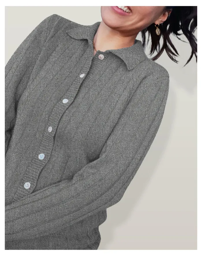 Women Public Habit The Manhattan Cashmere Cardigan Grey Madewell Sweaters