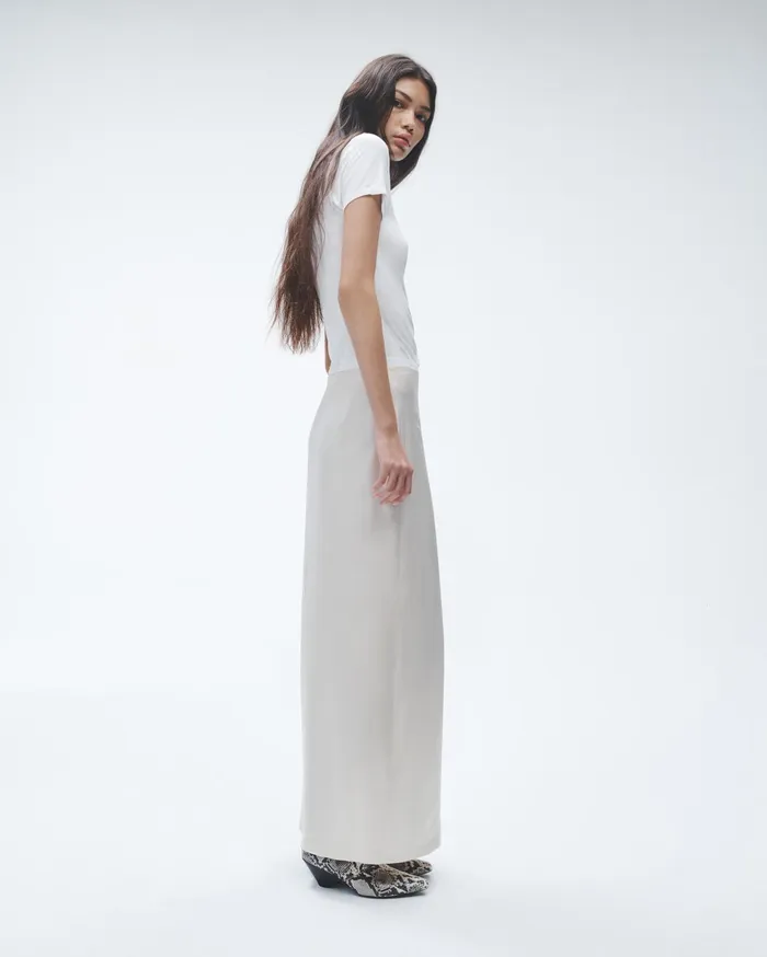 Women Rag and Bone Dresses and Skirts Ilana Silk Skirt Ivory Women Rag and Bone Dresses and Skirts Ilana Silk Skirt Ivory