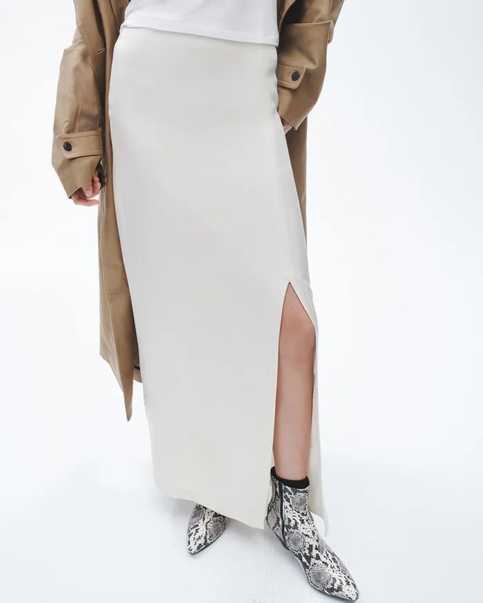 Women Rag and Bone Dresses and Skirts Ilana Silk Skirt Ivory Women Rag and Bone Dresses and Skirts Ilana Silk Skirt Ivory