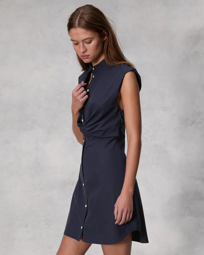 Women Rag and Bone Dresses and Skirts Louisa Cotton Poplin Dress Navy Women Rag and Bone Dresses and Skirts Louisa Cotton Poplin Dress Navy