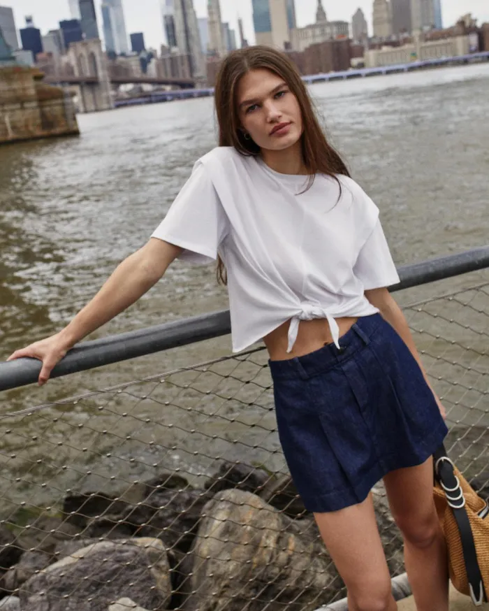 Women Rag and Bone Shorts Featherweight Esme Skort Rinse
