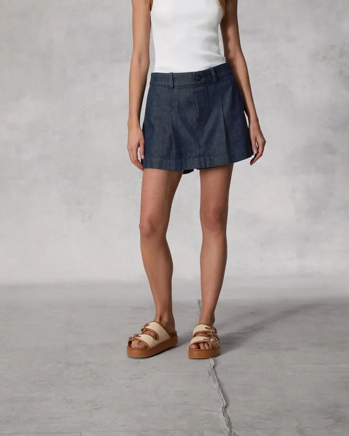 Women Rag and Bone Shorts Featherweight Esme Skort Rinse Women Rag and Bone Shorts Featherweight Esme Skort Rinse
