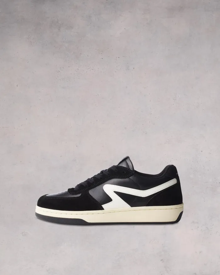 Women Rag and Bone Sneakers Retro Court Sneaker Black White