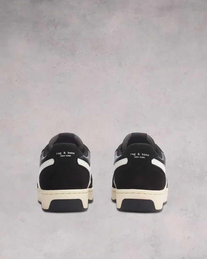 Women Rag and Bone Sneakers Retro Court Sneaker Black White