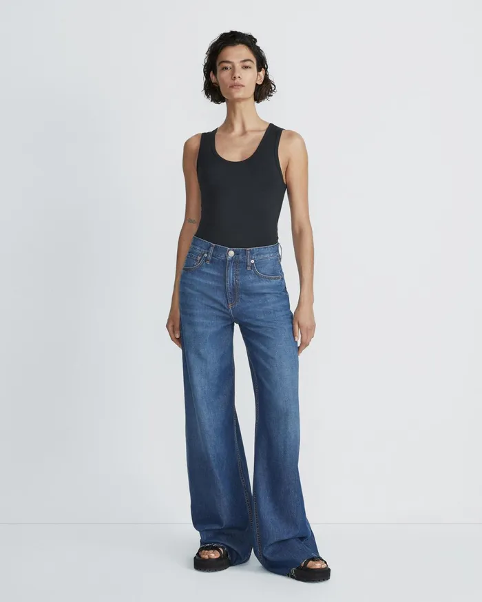Women Rag and Bone TShirts Luca Tank Black