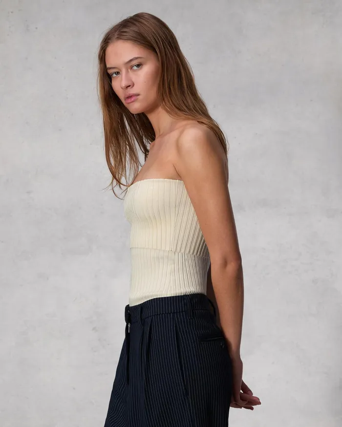 Women Rag and Bone Tops Kaela Stretch Jersey Tube Top Ivory Women Rag and Bone Tops Kaela Stretch Jersey Tube Top Ivory