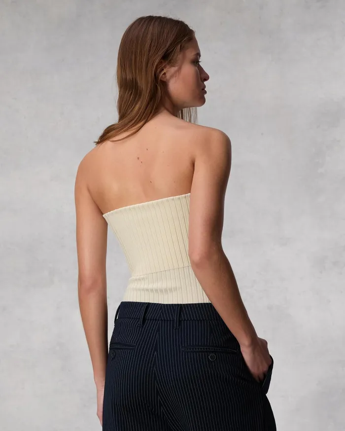 Women Rag and Bone Tops Kaela Stretch Jersey Tube Top Ivory Women Rag and Bone Tops Kaela Stretch Jersey Tube Top Ivory