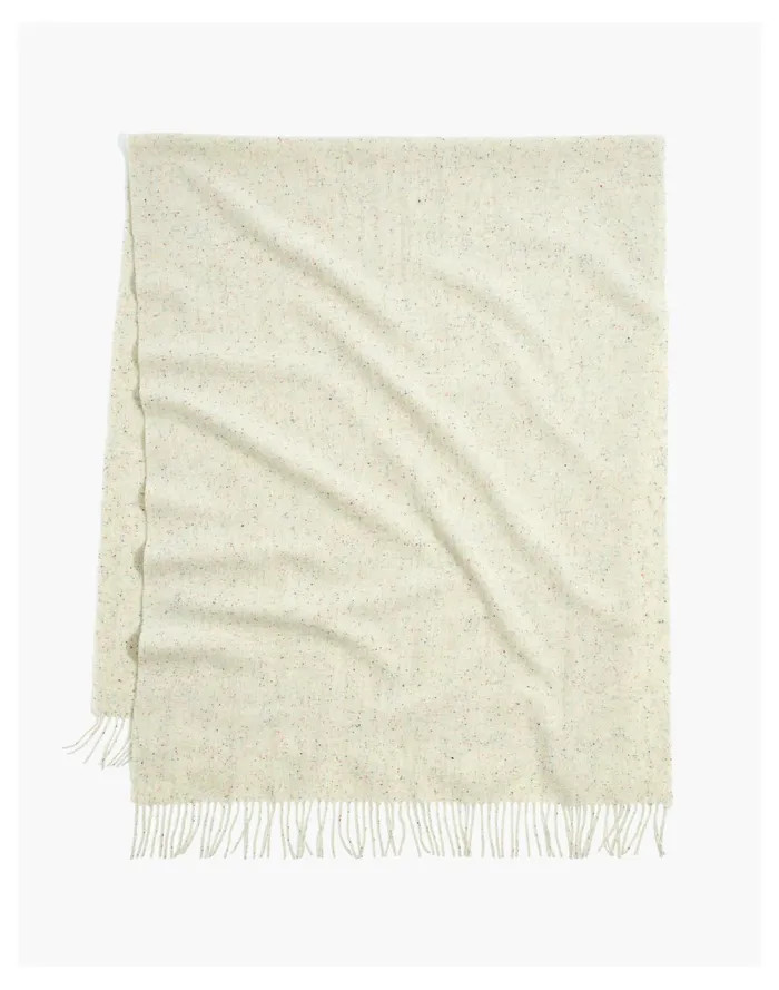 Women Rainbow Flecked Wool Scarf Confetti Multi Madewell Scarves and Capes Women Rainbow Flecked Wool Scarf Confetti Multi Madewell Scarves and Capes