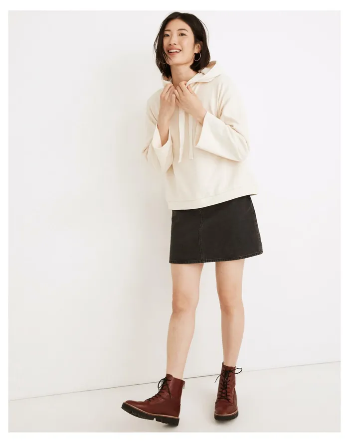 Women Resourced BioFibre Hoodie Sweatshirt Natural Madewell Sweatshirts and Sweatpants
