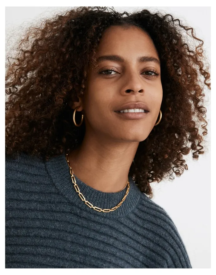 Women Rectangular Chain Necklace Gift Box Vintage Gold Madewell Necklaces Women Rectangular Chain Necklace Gift Box Vintage Gold Madewell Necklaces