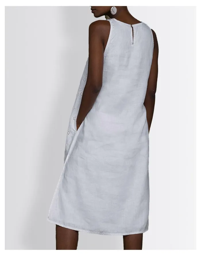 Women Reistor Hemp Eyelet Stolen Sunsets Midi Dress White Madewell Dresses Women Reistor Hemp Eyelet Stolen Sunsets Midi Dress White Madewell Dresses