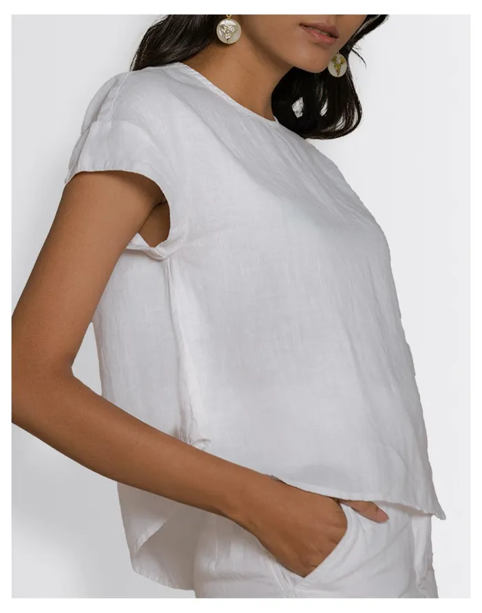 Women Reistor Hemp Sandcastle Saturdays Top White Madewell Tops and Shirts Women Reistor Hemp Sandcastle Saturdays Top White Madewell Tops and Shirts