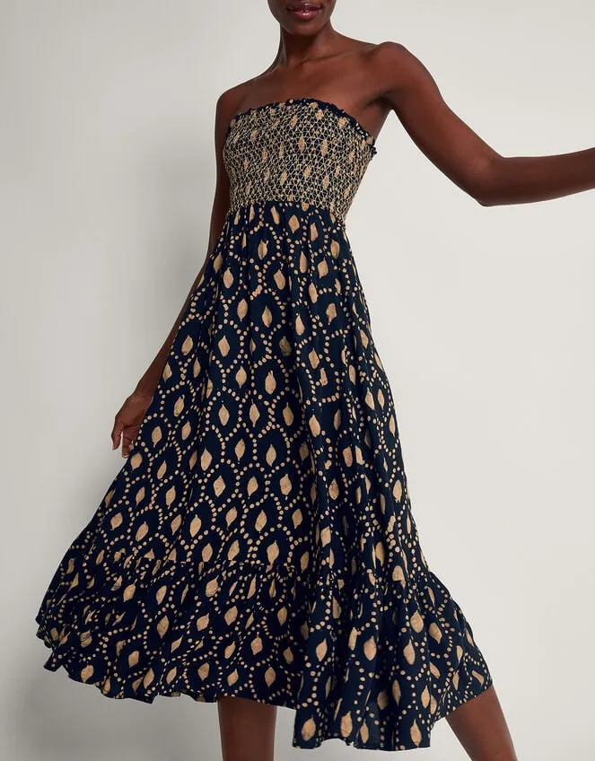Women Rhea Batik Dye Dress Black Monsoon Dresses