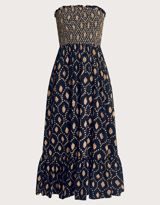 Women Rhea Batik Dye Dress Black Monsoon Dresses
