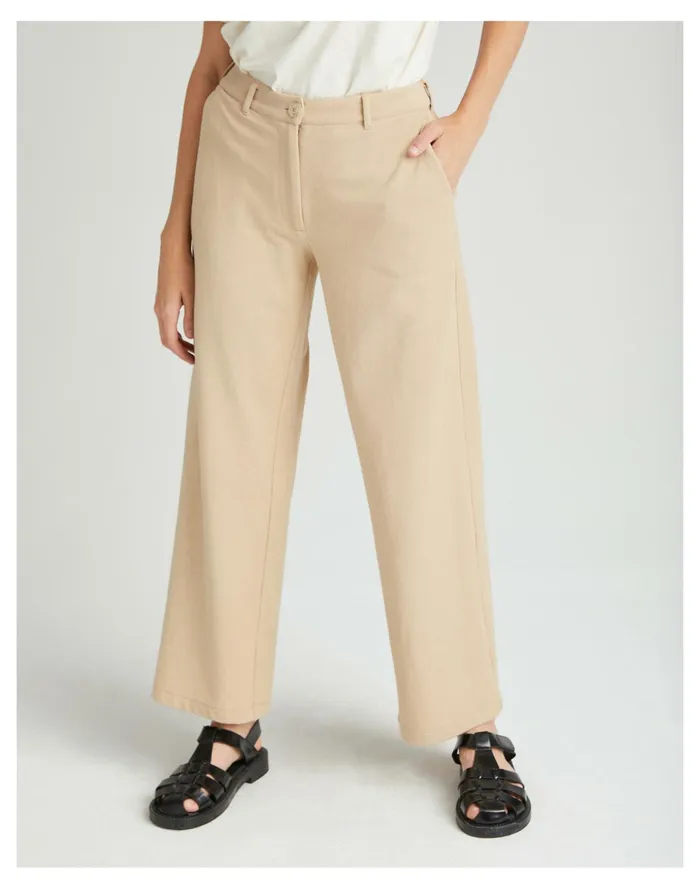 Women Richer Poorer Rustic Wide Leg Trouser Natural Madewell Pants