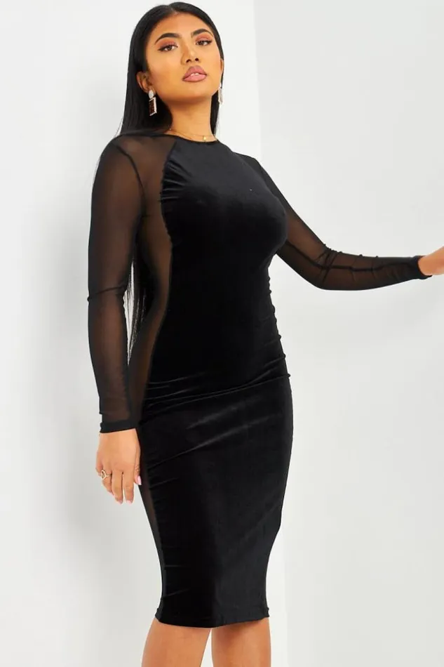 Women Robe Noire Bi Matire Coupe Droite Black Brentiny Paris Ceremonial Outfits Women Robe Noire Bi Matire Coupe Droite Black Brentiny Paris Ceremonial Outfits