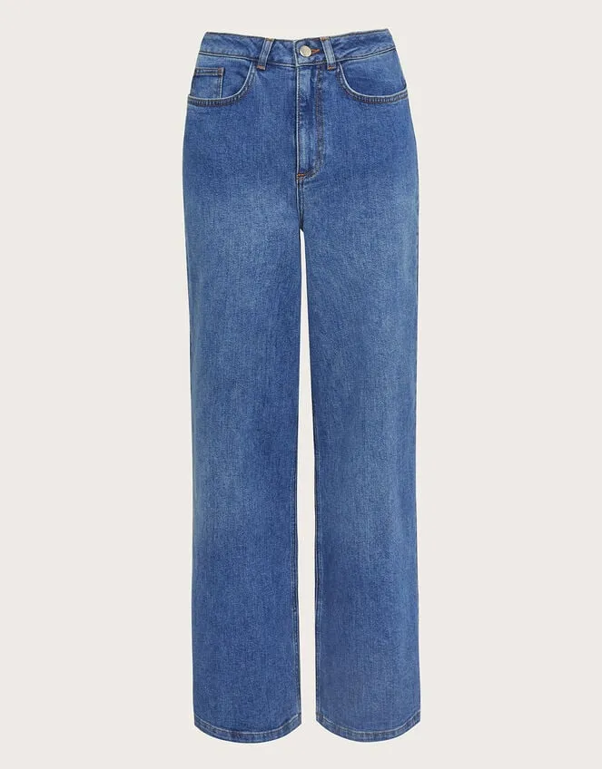 Women Ruby Wide Leg Jeans Blue Monsoon Casualwear
