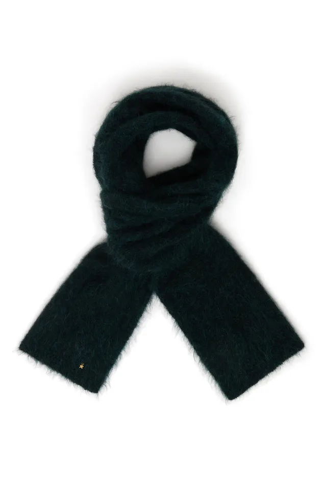 Women Scarf Alouette Epicea charpe Mohair Vert Fonc Des Petits Hauts Scarves and Beanies