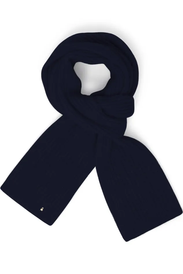 Women Scarf Anael Marine charpe Alpaga Superfine Bleu Marine Des Petits Hauts Scarves and Beanies