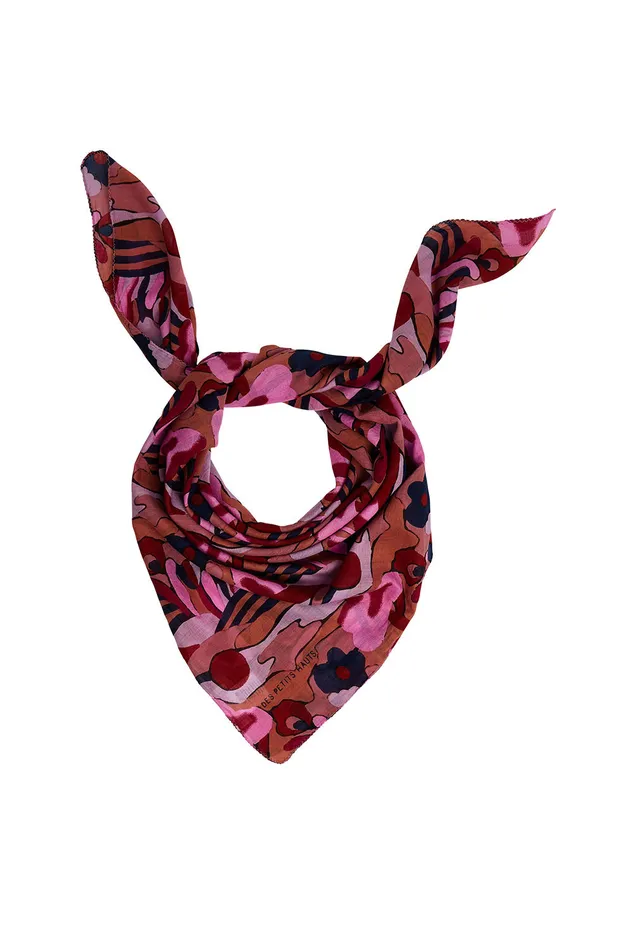 Women Scarf Nunu Manitou Foulard Coton Multicolore Des Petits Hauts Scarves