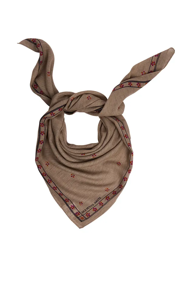 Women Scarf Nuso Floro Foulard Laine Et Coton Multicolore Des Petits Hauts Scarves