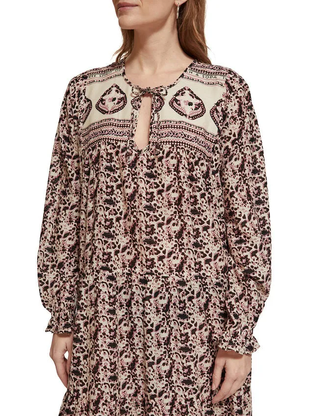 Women Scotch And Soda Print Maxi Dress Multi Monsoon Dresses