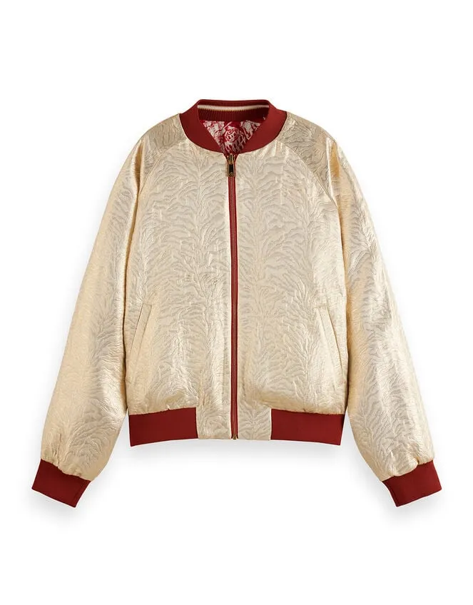Women Scotch And Soda Reversible Bomber Jacket Red Monsoon Jackets