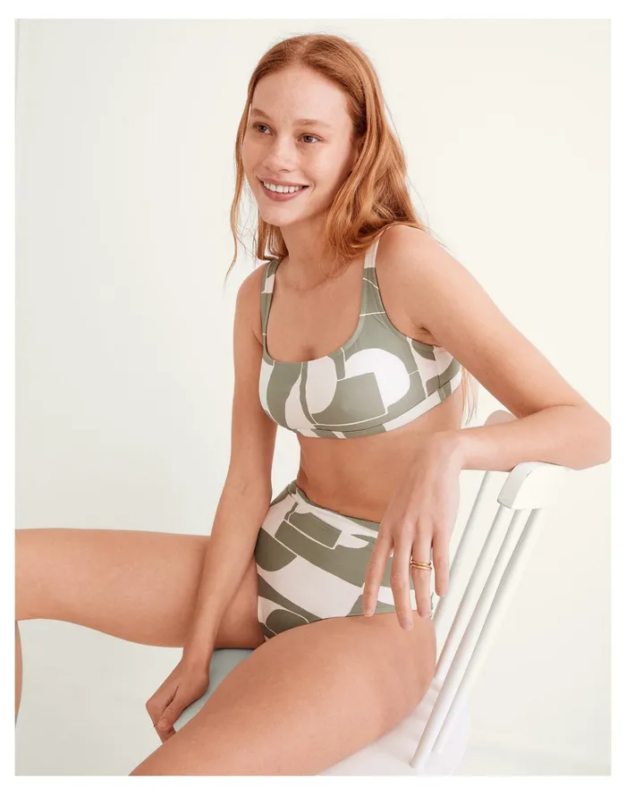 Women Second Wave Balconette Bikini Top In Mod Shapes Frosted Willow Madewell Swim Women Second Wave Balconette Bikini Top In Mod Shapes Frosted Willow Madewell Swim