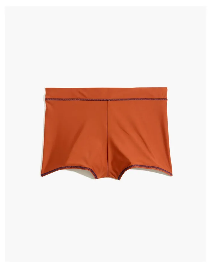 Women Second Wave Bikini Shorts Bottom Afterglow Red Madewell Swim