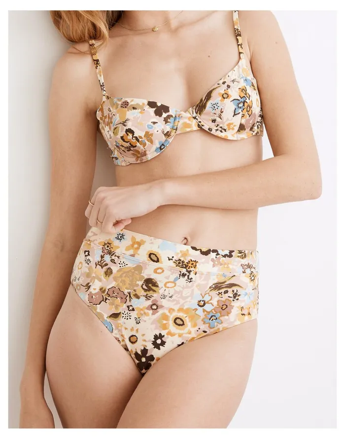 Women Second Wave High Cut Bikini Bottom Dusty Blush Madewell Swim Women Second Wave High Cut Bikini Bottom Dusty Blush Madewell Swim