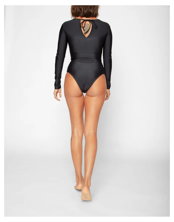 Women Seea Hermosa Long Sleeve One Piece Surf Swimsuit Black Madewell Swim Women Seea Hermosa Long Sleeve One Piece Surf Swimsuit Black Madewell Swim