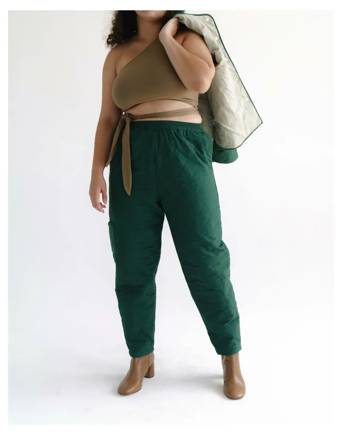 Women SELVA NEGRA Miranda Pant Dark Green Madewell Pants