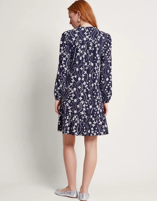 Women Serena Print Dress Blue Monsoon Dresses