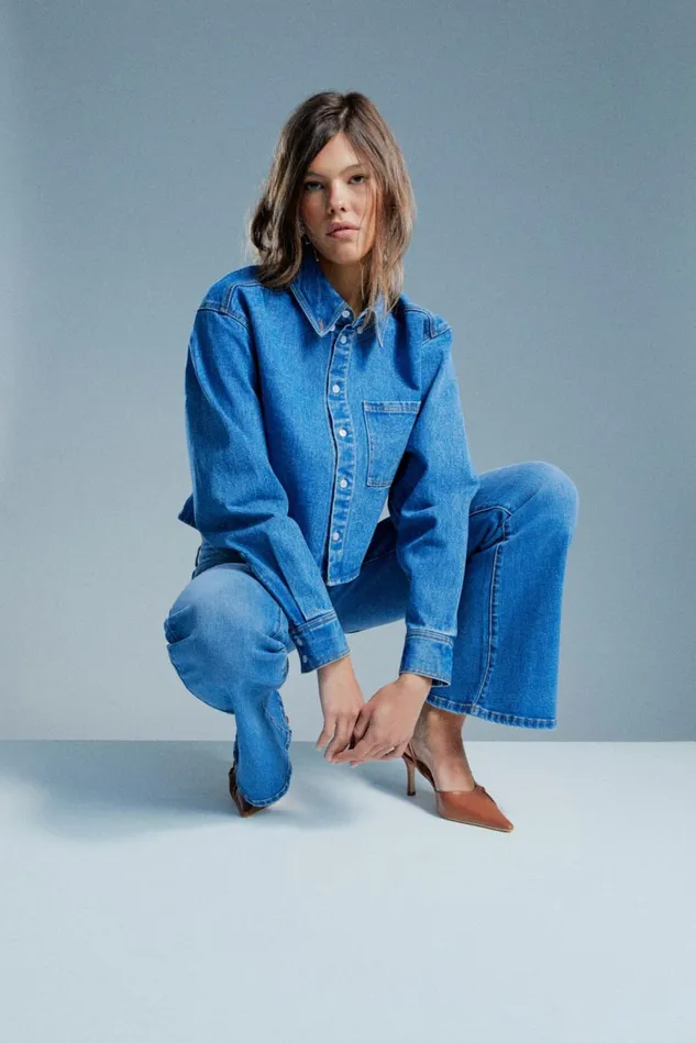 Women Shirts and Blouses Bardot Cairo Denim Shirt In Vintage Blue Vintage Blue Women Shirts and Blouses Bardot Cairo Denim Shirt In Vintage Blue Vintage Blue
