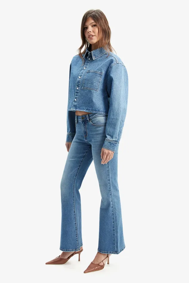 Women Shirts and Blouses Bardot Cairo Denim Shirt In Vintage Blue Vintage Blue Women Shirts and Blouses Bardot Cairo Denim Shirt In Vintage Blue Vintage Blue