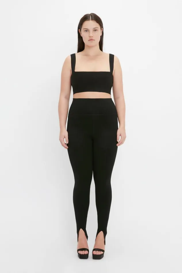 Women Shirts and Tops Victoria Beckham VB Body Strap Bandeau Top In Black