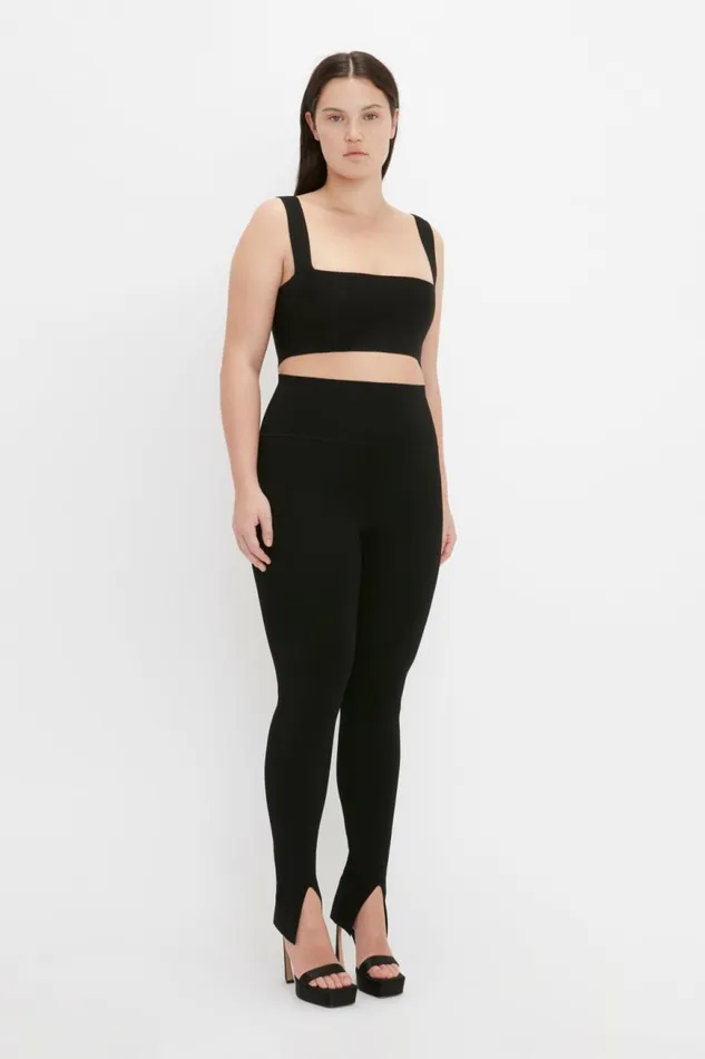 Women Shirts and Tops Victoria Beckham VB Body Strap Bandeau Top In Black