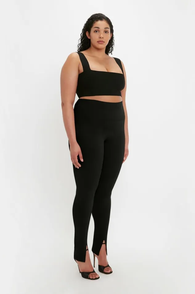 Women Shirts and Tops Victoria Beckham VB Body Strap Bandeau Top In Black