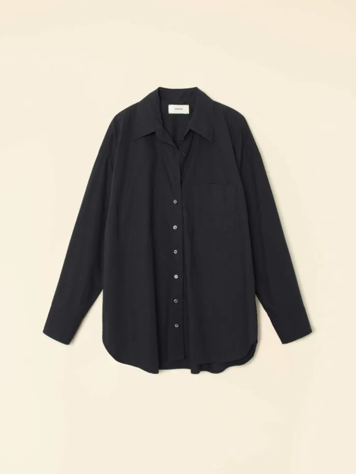 Women Shirts Xirena Jet Black Sydney Crisp Shirt