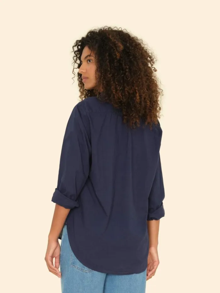 Women Shirts Xirena Navy Beau Shirt