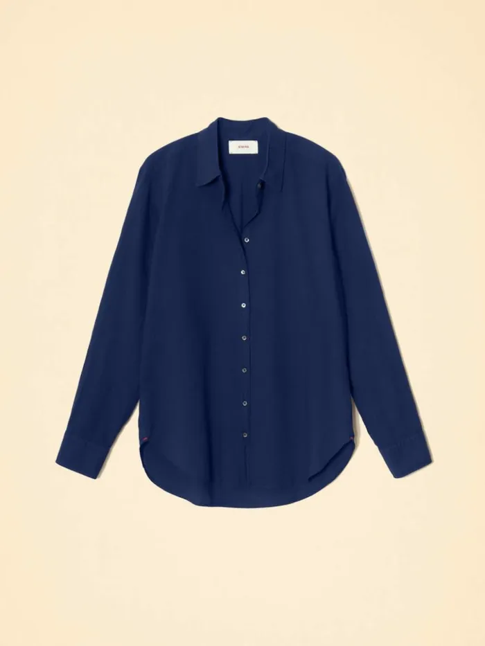 Women Shirts Xirena Navy Beau Shirt
