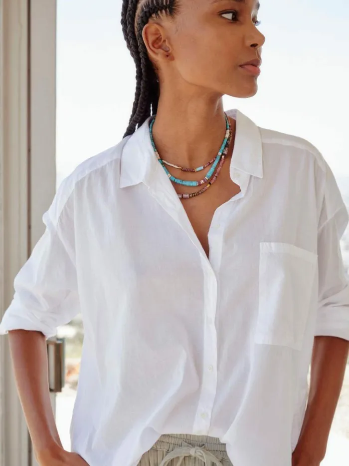 Women Shirts Xirena White Jordy Shirt