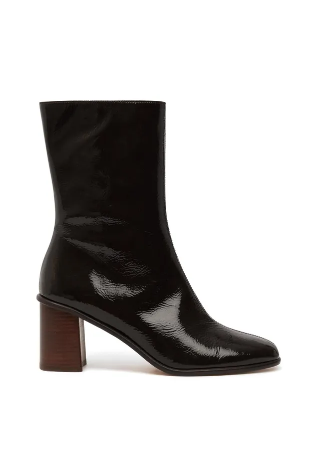 Women Shoes Papilla Ours Bottines Cuir Nappa Marron Des Petits Hauts Shoes and Socks
